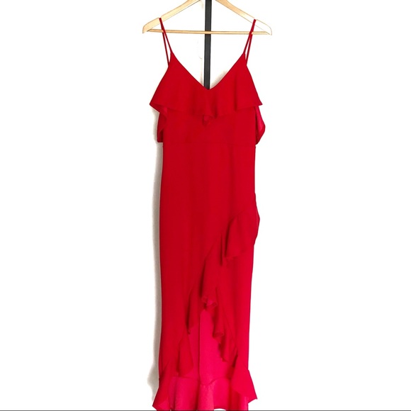 Fashion Nova Dresses & Skirts - Fashion Nova Red Ruffle Tango Dress